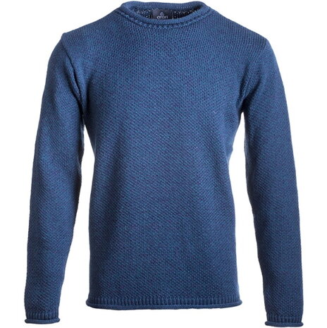 Ierse wollen herentrui Dave - Atlantic Blue