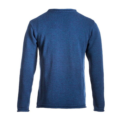 Ierse wollen herentrui Dave - Atlantic Blue
