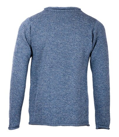 Ierse wollen herentrui Dave - Denim Marl