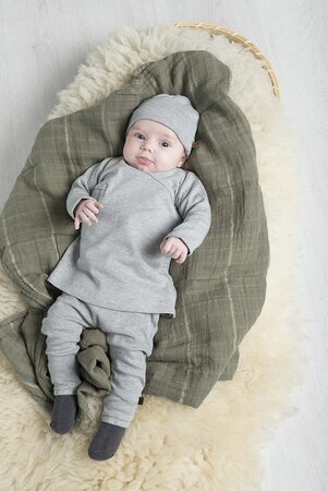 Prematuur Broekje melange | Stonegreen