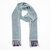 John Hanly Cashmere Merino sjaal - Blauw/Ecru
