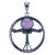 Zilveren Irminsul Hanger met Amethist