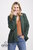 Aran Woollen Mills vest Maggie in Groen