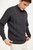 Aran Woollen Mills herentrui Brian in Charcoal