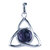 Zilveren Ierse hanger Triqueta met Amethist