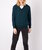 Iers wollen damesvest Romy in Atlantic Blue van IrelandsEye