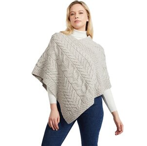 Wollen Poncho Channe - Toast Oat