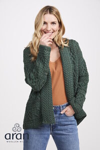 Ierse wollen vest Maggie - Groen