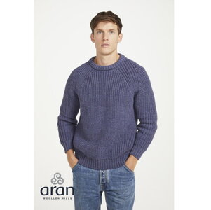 Ierse wollen herentrui Liam - Caspian Blue