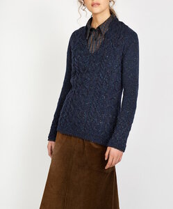 Ierse wollen damestrui Elsa - Rich Navy