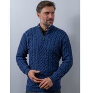 Ierse-herentrui-kabeltrui-lex-blauw