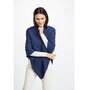 Wollen Poncho Channe - Inkt