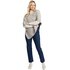 Wollen Poncho Channe - Toast Oat_