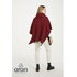 Wollen Poncho Channe - Warm Red_