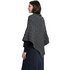 Wollen Poncho Channe - Slate Grey_