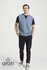 Ierse wollen Pullover Bill - Blue Melange_