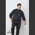 Ierse wollen unisex trui Kyan - Charcoal_