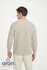 Ierse wollen herentrui Liam - Creme Melange_
