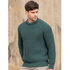 Ierse herentrui Liam in Moss Green van Aran Woollen Mills