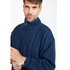 Ierse wollen herenvest Steven - Melange Blue_
