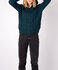 Ierse wollen damesvest Romy - Atlantic Blue_