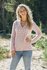 Ierse wollen damestrui Elsa in Pink Mist van Irelandseye