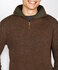 Ierse wollen herentrui Ivar - Earth Brown_