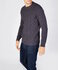 Ierse wollen herentrui Lars - Navy Marl_