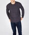 Ierse wollen herentrui Lars - Navy Marl_